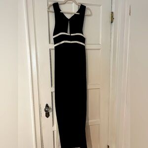 BCBG black and white Blake gown, size 4.
